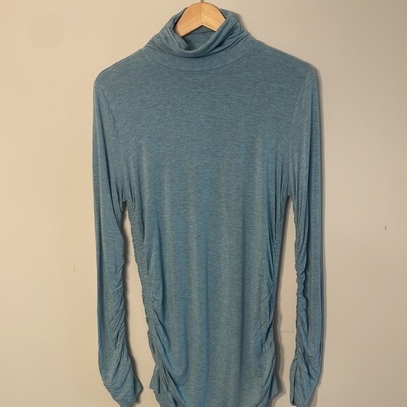 Soft Surroundings Great Shape Turtleneck - Blue Large - Picture 2 of 6